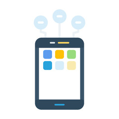 Content Curation Flat Multicolor Icon