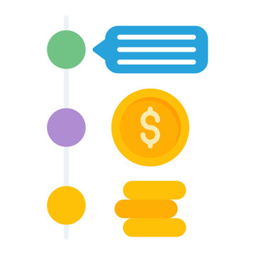 Bant Flat Multicolor Icon