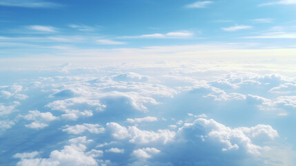 Naklejka na ściany i meble Aerial view of clouds