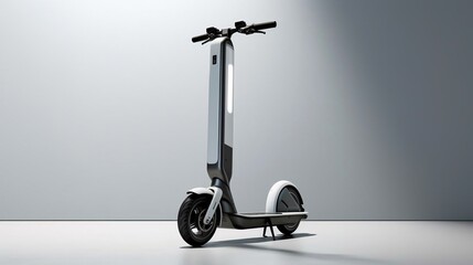 a white and black scooter