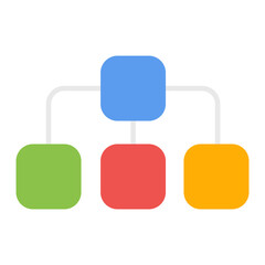 Organization Flat Multicolor Icon