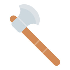 Hatchet Flat Multicolor Icon