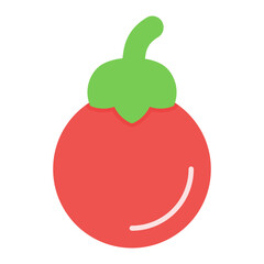 Tomato Flat Multicolor Icon