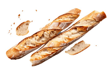 bunch of breads with white breads piled on top