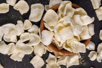 potato chips made of mashed potatoes with spices