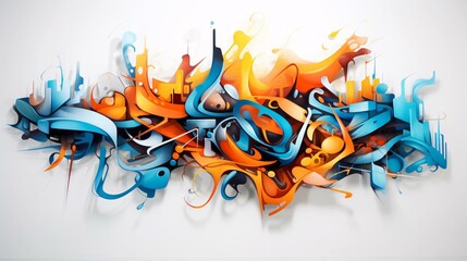 modern graffiti art piece