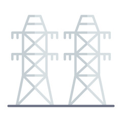 Electrical Energy Flat Multicolor Icon