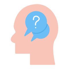 Doubt Flat Multicolor Icon
