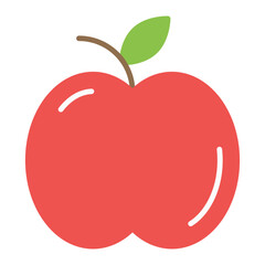 Apple Flat Multicolor Icon