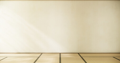 Interior, Empty room and tatami mat floor room modern style.