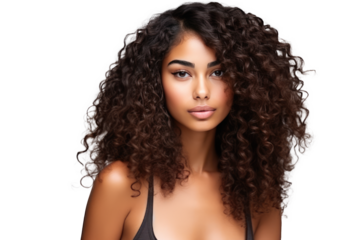 Beautiful african american female model