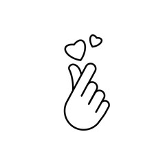 Finger icon stock vector illustration