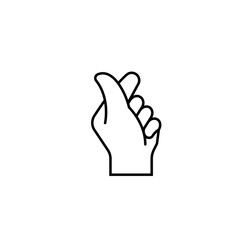 Fototapeta premium Finger icon stock vector illustration