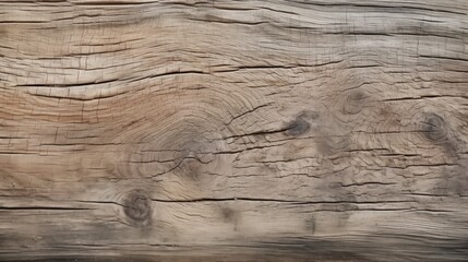 Close-up shot of weathered wooden plank showcasing intricate grain patterns, knots, and textured...