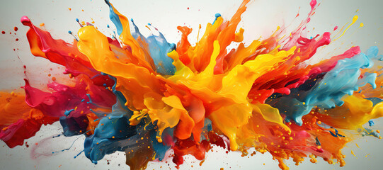 colorful watercolor ink splashes, paint 8