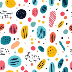 Meubelstickers Vibrant Line Doodles in Fun Minimalist Style for Modern Designs   © Kristian