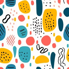 Tafelkleed Vibrant Line Doodles in Fun Minimalist Style for Modern Designs   © Kristian