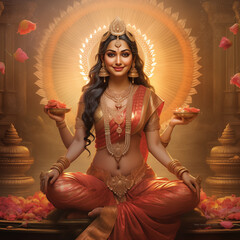 Hindu goddesses  divine Laxmi