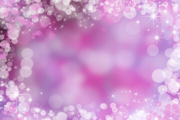 Abstract holiday background, beautiful shiny lights, glowing magic bokeh. Valentine's day background