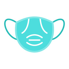 Mask Flat Multicolor Icon
