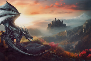 Sch&ouml;ner wilder Drachen