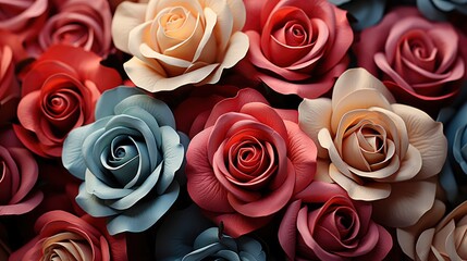 Sweet Color Roses Soft Style Background, Background Image, Desktop Wallpaper Backgrounds, HD