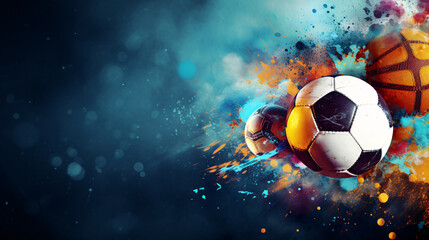 Sports-Themed Background Image, Illustrating the Thrill of the Game