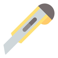 Cutter Flat Multicolor Icon