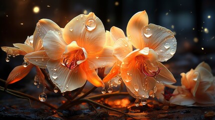 Close Orchid Flower, Background Image, Desktop Wallpaper Backgrounds, HD