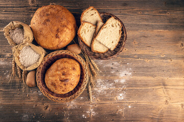 Traditional sourdough bread