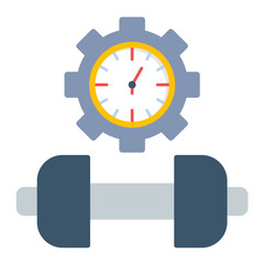 Exercise Flat Multicolor Icon