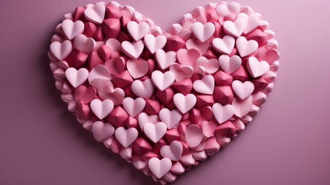 Cute Heart Frame Valentine Title Illustration, Background Image, Desktop Wallpaper Backgrounds, HD