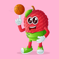 lychee character freestyle with basketball