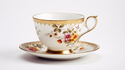 a teacup and saucer