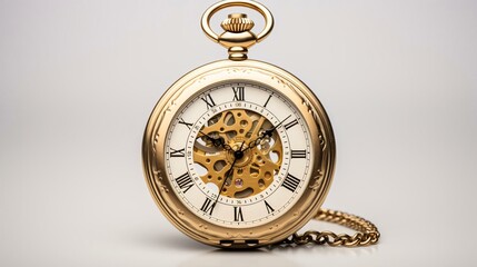 a gold pocket watch