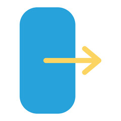 Logout Flat Multicolor Icon