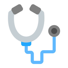 Stethoscope Flat Multicolor Icon
