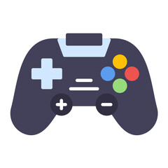 Mobile Game Console Flat Multicolor Icon