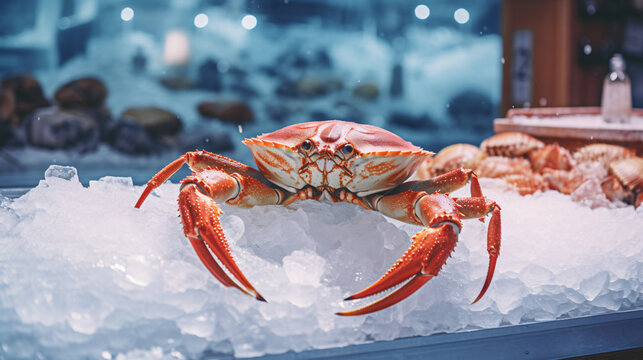 Fresh large raw crab