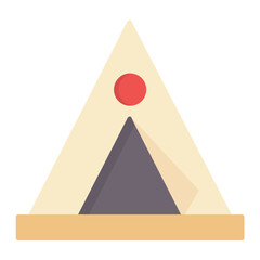 Tipi Flat Multicolor Icon © SAMDesigning