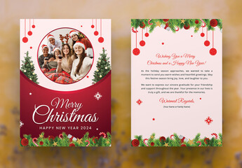 Christmas Greeting Card Layout