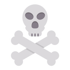 Jolly Roger Flat Multicolor Icon