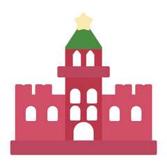 Kremlin Flat Multicolor Icon