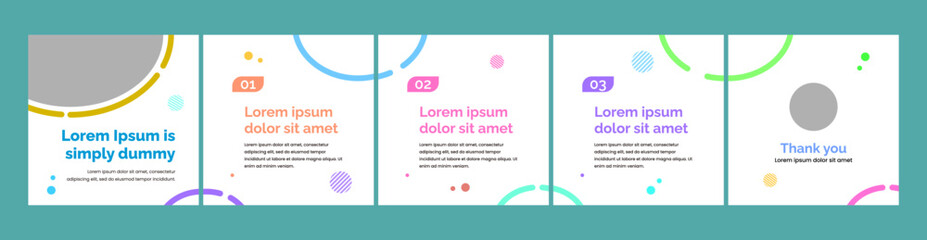 carousel slide templates for social media posts © Rozin