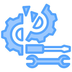 Breakdown Maintenance Blue Icon