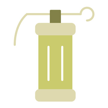 green grenade simple design clip art preview