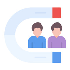 User Engagement Flat Multicolor Icon