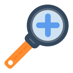 Fototapeta premium Zoom In Flat Multicolor Icon