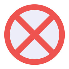 No Stopping Flat Multicolor Icon