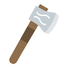 Hatchet Flat Multicolor Icon